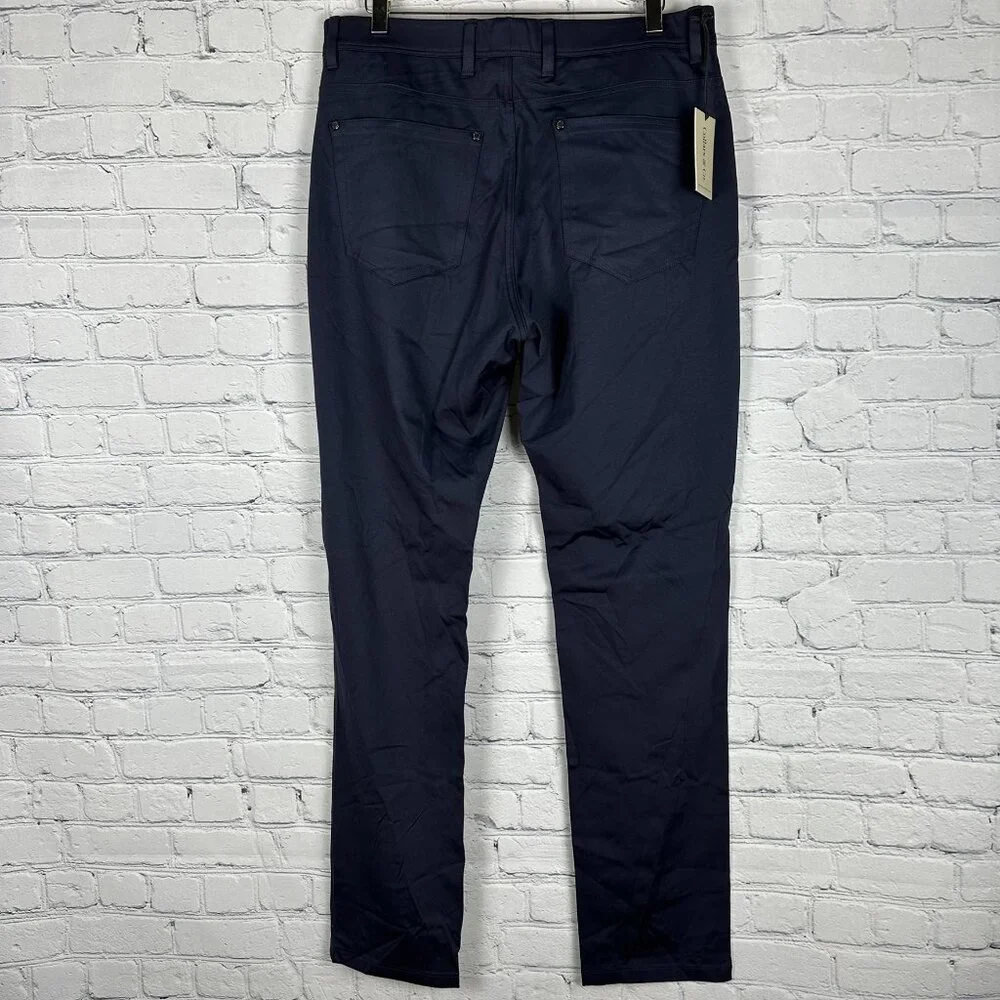Collars‎ & Co Men's CEO Tech Pull On Stretch Pants, Size W34 x L34, Navy
